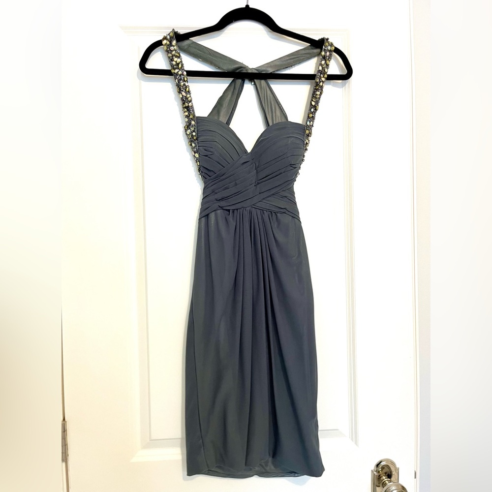 Sexy open back sequined party dress - size 00